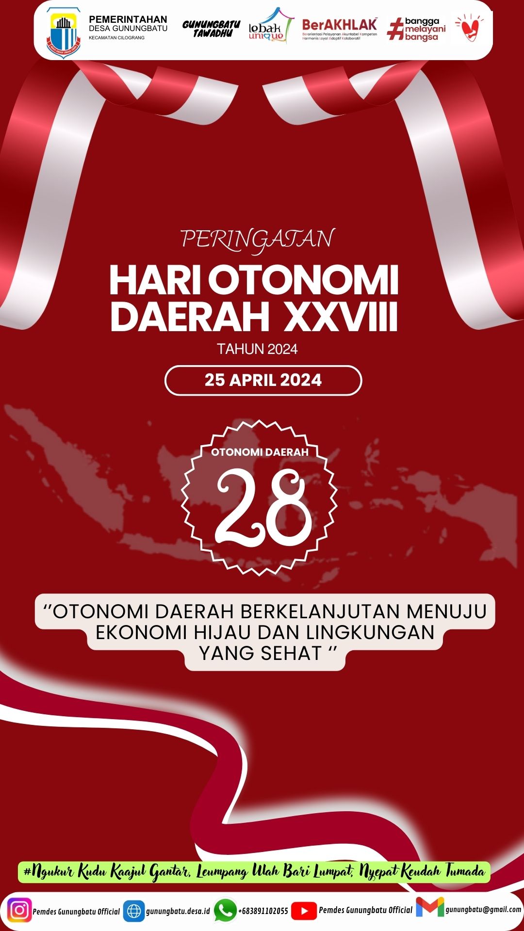 Merahdan Putih Simpel Dirgahayu Republik Indonesia Cerita Instagram (2)